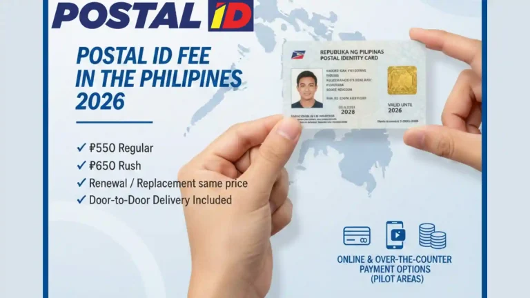 postal id fee